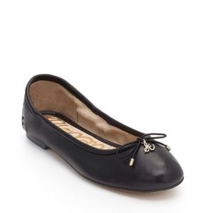 Sam Edelman Felicia Flats Black Leather Sz 7.5